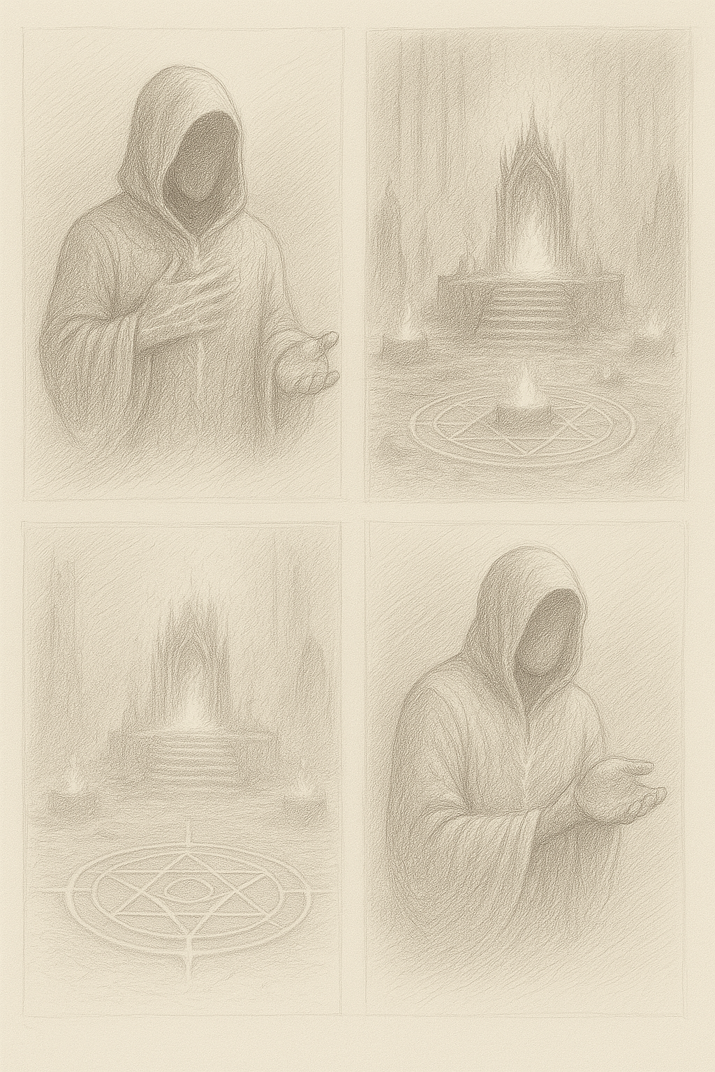 Initial sketch study of The Hollow